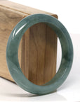Baikalla Natural Oil-Green Jadeite Jade Bangle Bracelet (57.5mm)