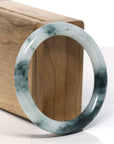 Natural Burmese Blue Green Jadeite Jade Bangle Bracelet (55.2 mm)