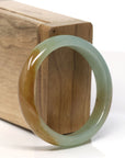 Baikalla Natural High end Icy Yellow Jadeite Jade Bangle ( 52 mm )