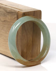 Baikalla Natural High end Icy Yellow Jadeite Jade Bangle ( 52 mm )