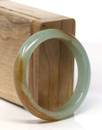 Baikalla Natural High end Icy Yellow Jadeite Jade Bangle ( 52 mm )