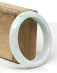 Genuine Burmese Green Jadeite Jade Bangle Bracelet (58.6 mm)