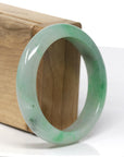Genuine Vibrant Green Jadeite Jade Bangle Bracelet (56mm)