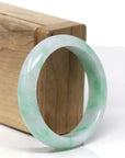 Baikalla™ "Classic Bangle" Genuine Jadeite Jade Lavender Green Bangle Bracelet (53.5mm)