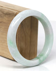 Baikalla™ "Classic Bangle" Genuine Burmese Green Jadeite Jade Bangle Bracelet (58.4 mm)