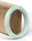 Baikalla Natural Green Jadeite Jade Bangle Bracelet (58.4mm)