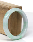 Genuine Burmese Green Jadeite Jade Bangle Bracelet ( 55.53 )