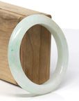 Genuine Burmese Light Green Jadeite Jade Bangle Bracelet ( 56.2 mm)