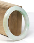 Genuine Burmese Light Green Jadeite Jade Bangle Bracelet ( 56.2 mm)