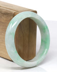 High-quality Lavender-Green Natural Burmese Jadeite Jade Bangle ( 57.64 mm )