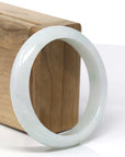 Baikalla Natural Light Green Jadeite Jade Bangle Bracelet (57.35mm)