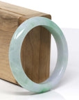 High-quality Lavender-Green Natural Burmese Jadeite Jade Bangle ( 54.82 mm )