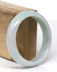 Baikalla Classic Lavender-Green Natural Burmese Jadeite Jade Bangle (58.21 mm)