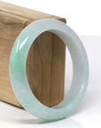 Natural Burmese Green Jadeite Jade Bangle Bracelet ( 57.0 mm )