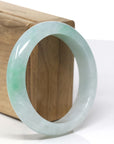 Natural Burmese Green Jadeite Jade Bangle Bracelet ( 57.0 mm )