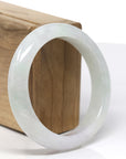 Baikalla Natural Icy Light GreenJadeite Jade Bangle (57.28mm)
