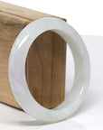 Baikalla Natural Icy Light GreenJadeite Jade Bangle (57.28mm)