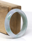 Baikalla "Classic Bangle" Green Natural Burmese Jadeite Jade Bangle (52.63mm)