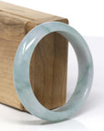 Baikalla Natural Blue-Green Jadeite Jade Bangle Bracelet (57.22 mm)
