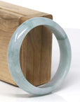 Baikalla Natural Blue-Green Jadeite Jade Bangle Bracelet (57.22 mm)