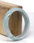Baikalla Natural Blue-Green Jadeite Jade Bangle Bracelet (57.22 mm)