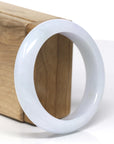Baikalla Natural Light Lavender Jadeite Jade Bangle Bracelet (56.67mm)