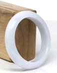 Baikalla Natural Light Lavender Jadeite Jade Bangle Bracelet (56.67mm)