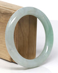 Baikalla Natural Green Jade Jadeite "Traditional Round" Bangle Bracelet (57.1mm)