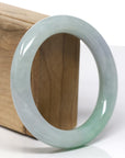 Baikalla Natural Green Jadeite Jade "Traditional Round" Bangle Bracelet (57mm)