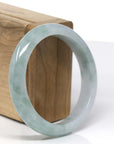 Baikalla Natural Blue-Green Jadeite Jade Bangle Bracelet (57.39 mm)
