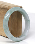 Baikalla Natural Blue-Green Jadeite Jade Bangle Bracelet (57.39 mm)