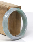 Baikalla Natural Blue-Green Jadeite Jade Bangle Bracelet (57.41 mm)