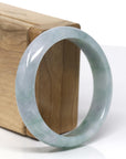 Baikalla Natural Blue-Green Jadeite Jade Bangle Bracelet (57.28 mm)