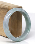 Baikalla Natural Blue-Green Jadeite Jade Bangle Bracelet (57.28 mm)