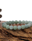 Baikalla Jewelry jade beads bracelet Natural Jadeite Jade 10 mm Round Oil Green Beads Bracelet ( 10 mm )