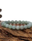Baikalla Jewelry jade beads bracelet Natural Jadeite Jade 10 mm Round Oil Green Beads Bracelet ( 10 mm )