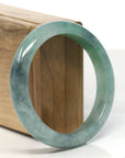 Baikalla Natural Jadeite Jade Bangle Bracelet (58 mm)