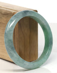 Baikalla Natural Jadeite Jade Bangle Bracelet (58 mm)