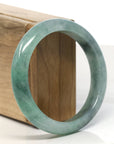 Baikalla Natural Jadeite Jade Bangle Bracelet (58 mm)