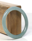 Baikalla Natural Jadeite Jade Bangle Bracelet (55.6 mm)
