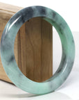 Baikalla Natural Jadeite Jade Bangle Bracelet (60 mm)