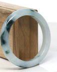 Baikalla Natural Jadeite Jade Bangle Bracelet (58 mm)