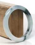 Baikalla Natural Jadeite Jade Bangle Bracelet (58 mm)