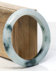 Baikalla Natural Jadeite Jade Bangle Bracelet (58 mm)