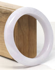 Baikalla Light Lavender Jadeite Jade Bangle Bracelet (58.3 mm)
