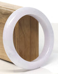 Baikalla Light Lavender Jadeite Jade Bangle Bracelet (58.3 mm)
