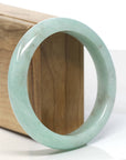 Baikalla Natural Jadeite Jade Bangle Bracelet (59.6 mm)