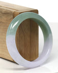 Baikalla Natural Jadeite Jade Bangle Bracelet (54.6 mm)