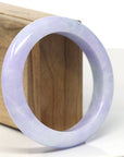 Baikalla Natural Lavender Jadeite Jade Bangle Bracelet (57.8 mm)
