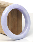 Baikalla Natural High-End Lavender Jadeite Jade Bangle Bracelet (57.9 mm)